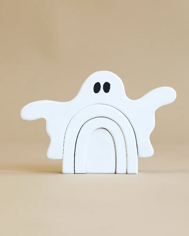 Handmade Wooden Ghost Stacker