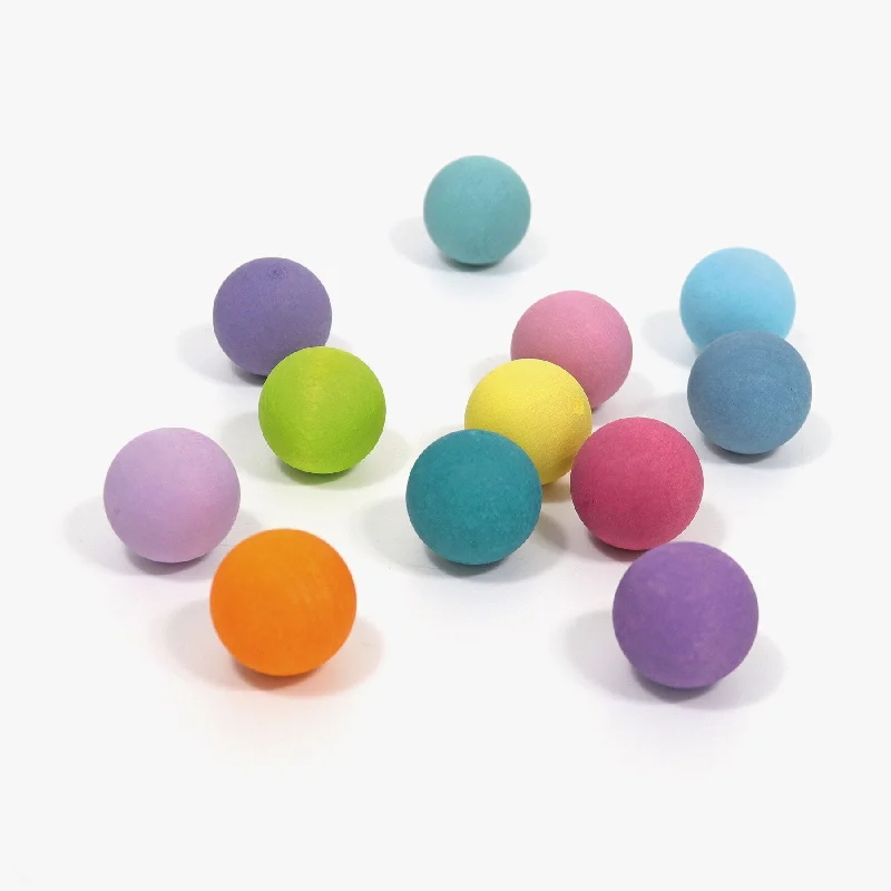 Small Pastel Wooden Balls - Grimm's
